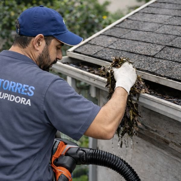 Desobstrução de calha