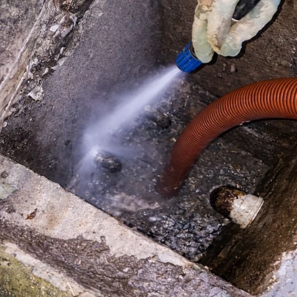 Desentupimento de caixa de passagem